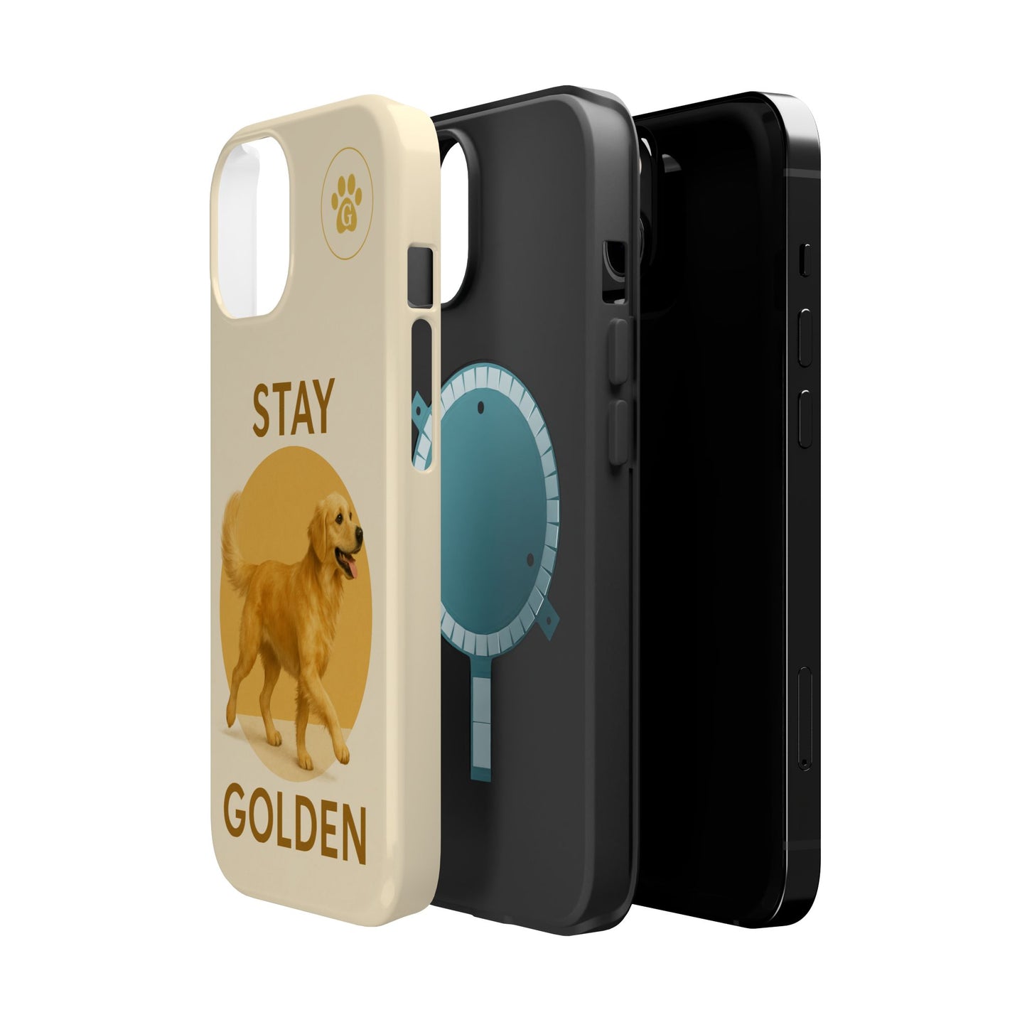 Golden Retriever Magnetic Phone Case - Stay Golden Design for Dog Lovers
