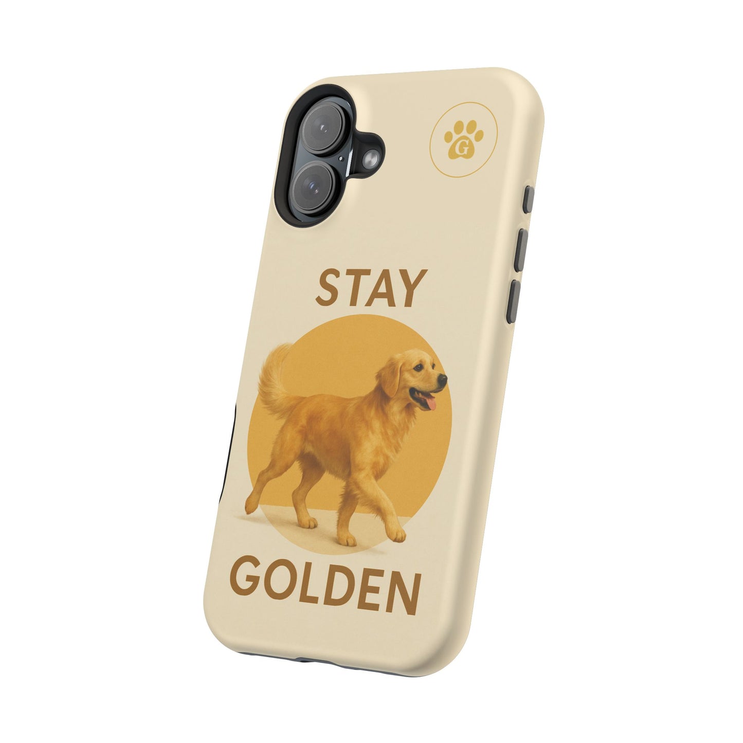 Golden Retriever Magnetic Phone Case - Stay Golden Design for Dog Lovers