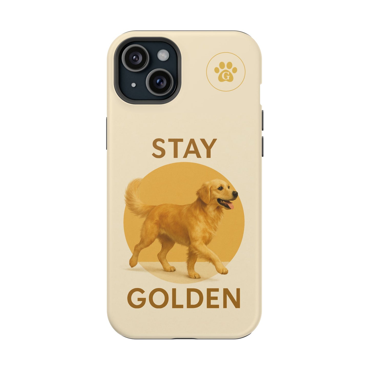 Golden Retriever Magnetic Phone Case - Stay Golden Design for Dog Lovers