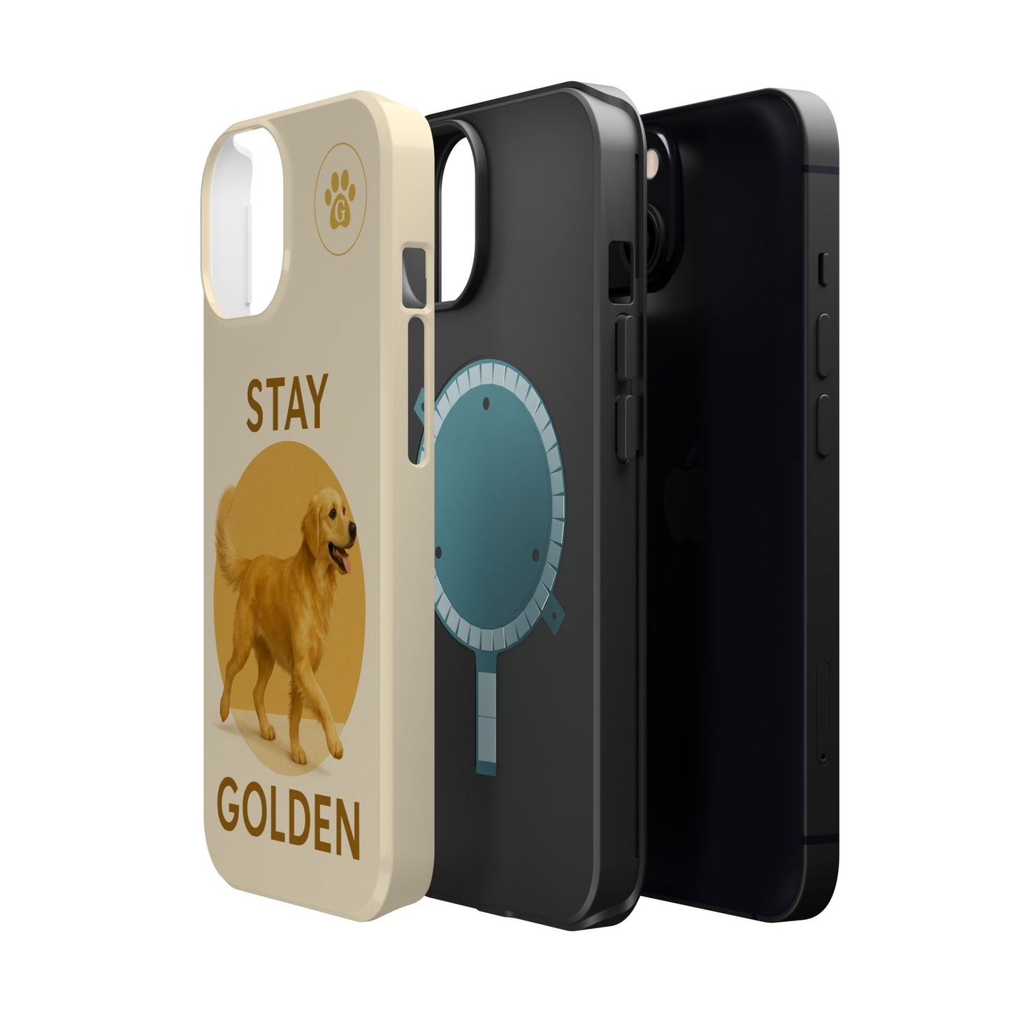 Golden Retriever Magnetic Phone Case - Stay Golden Design for Dog Lovers