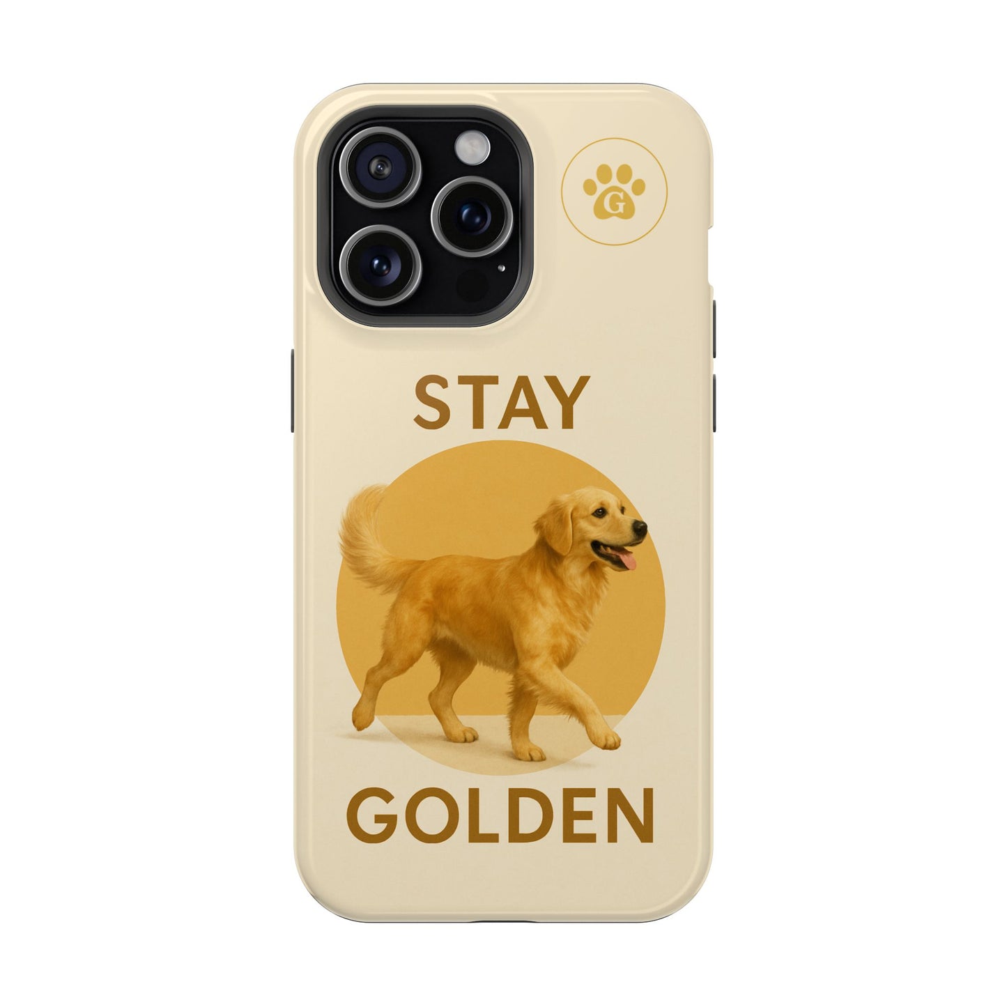 Golden Retriever Magnetic Phone Case - Stay Golden Design for Dog Lovers