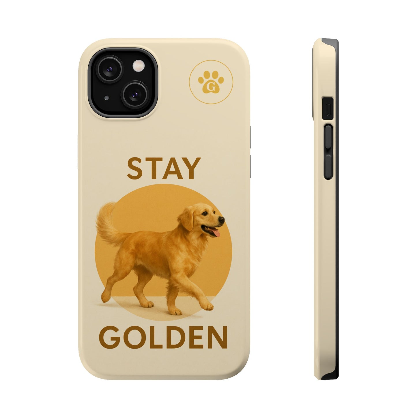 Golden Retriever Magnetic Phone Case - Stay Golden Design for Dog Lovers