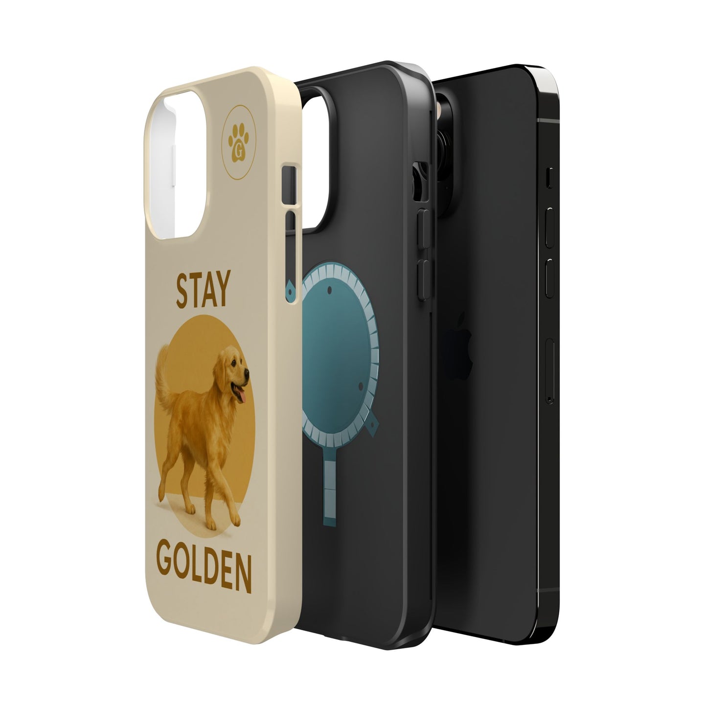 Golden Retriever Magnetic Phone Case - Stay Golden Design for Dog Lovers