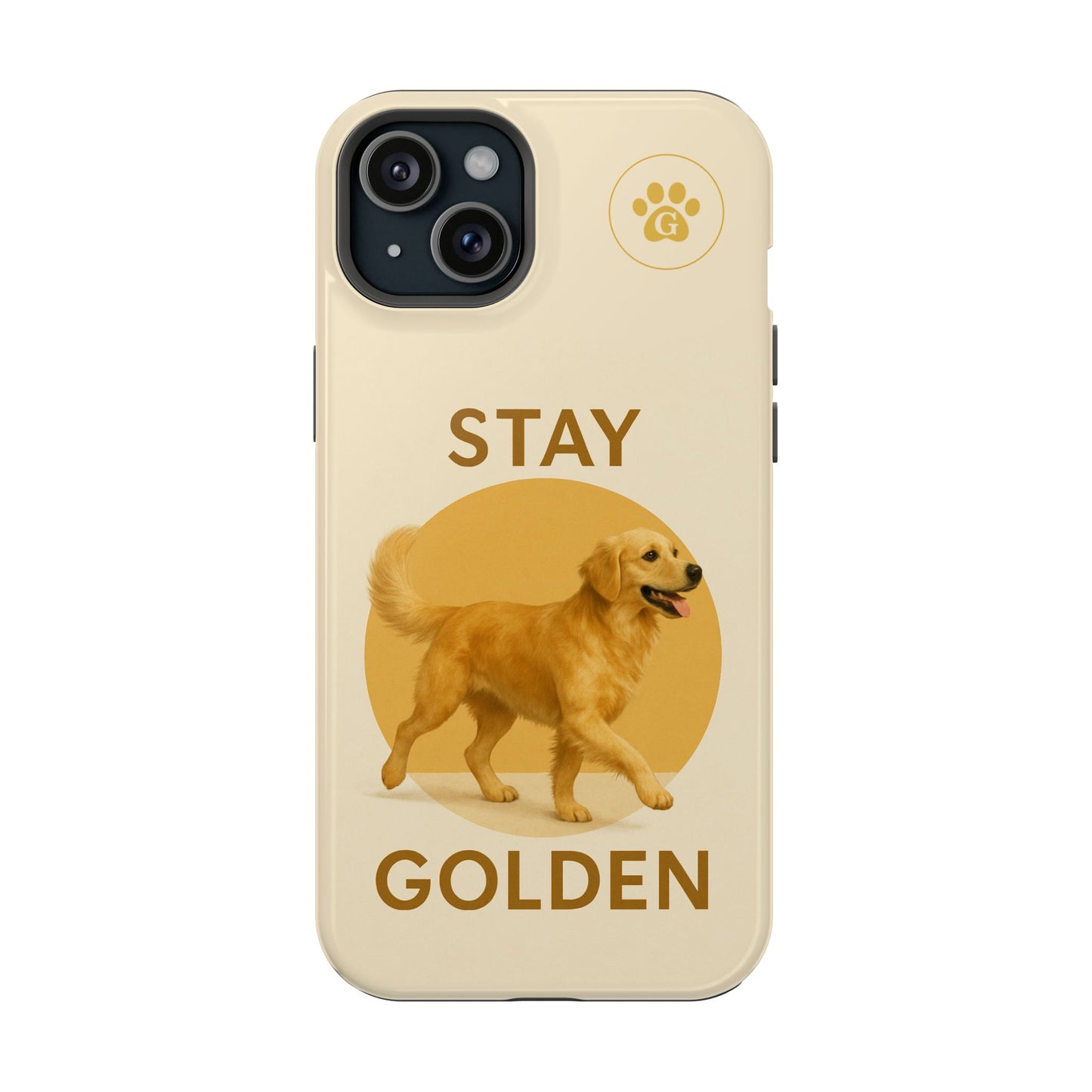 Golden Retriever Magnetic Phone Case - Stay Golden Design for Dog Lovers