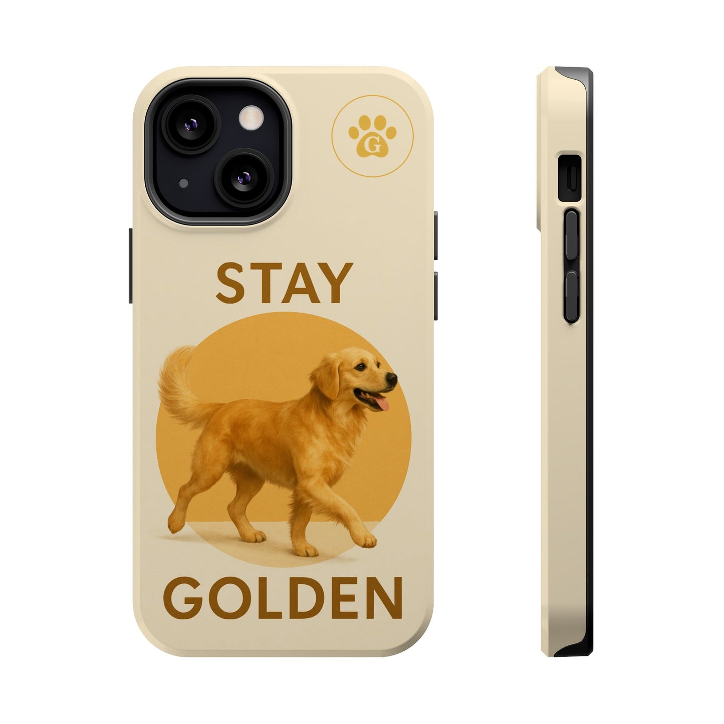 Golden Retriever Magnetic Phone Case - Stay Golden Design for Dog Lovers