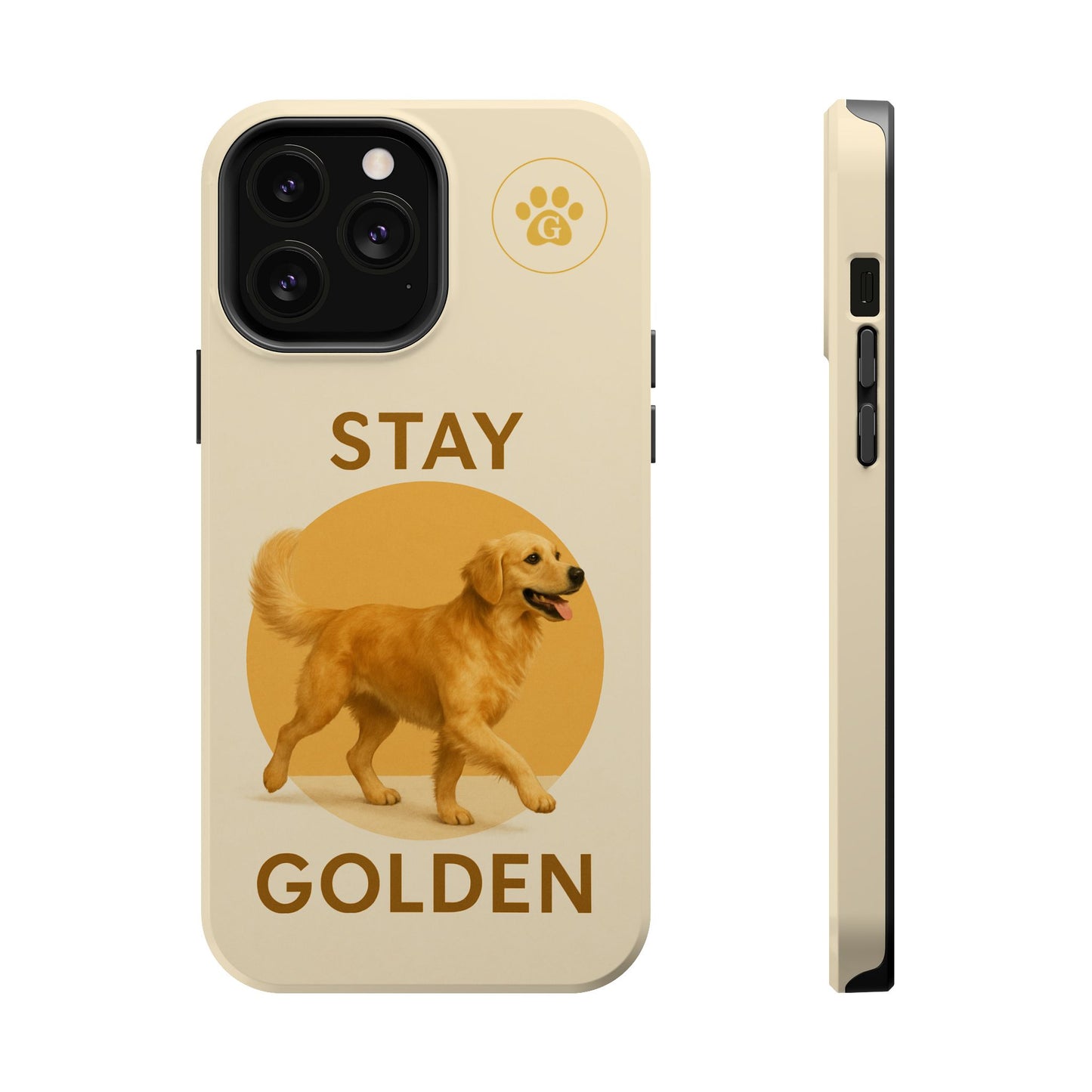 Golden Retriever Magnetic Phone Case - Stay Golden Design for Dog Lovers