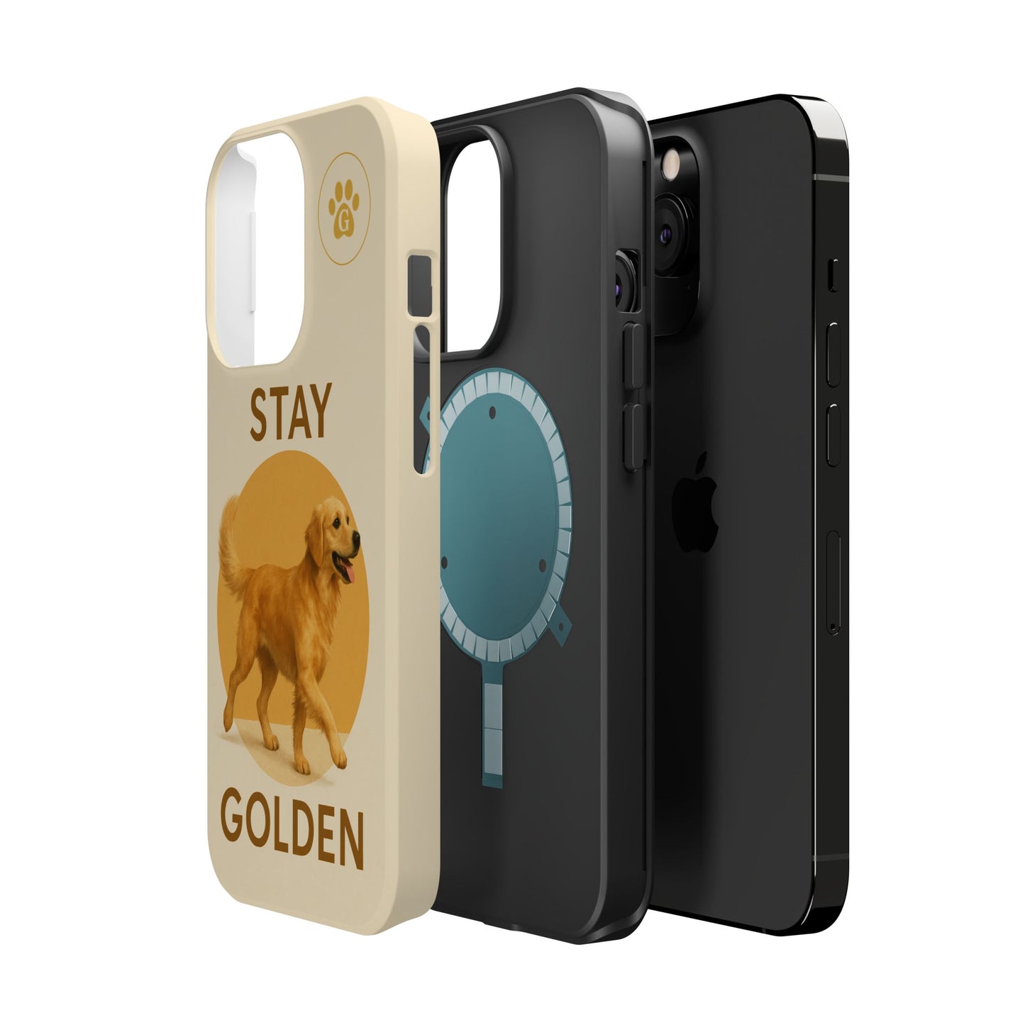 Golden Retriever Magnetic Phone Case - Stay Golden Design for Dog Lovers