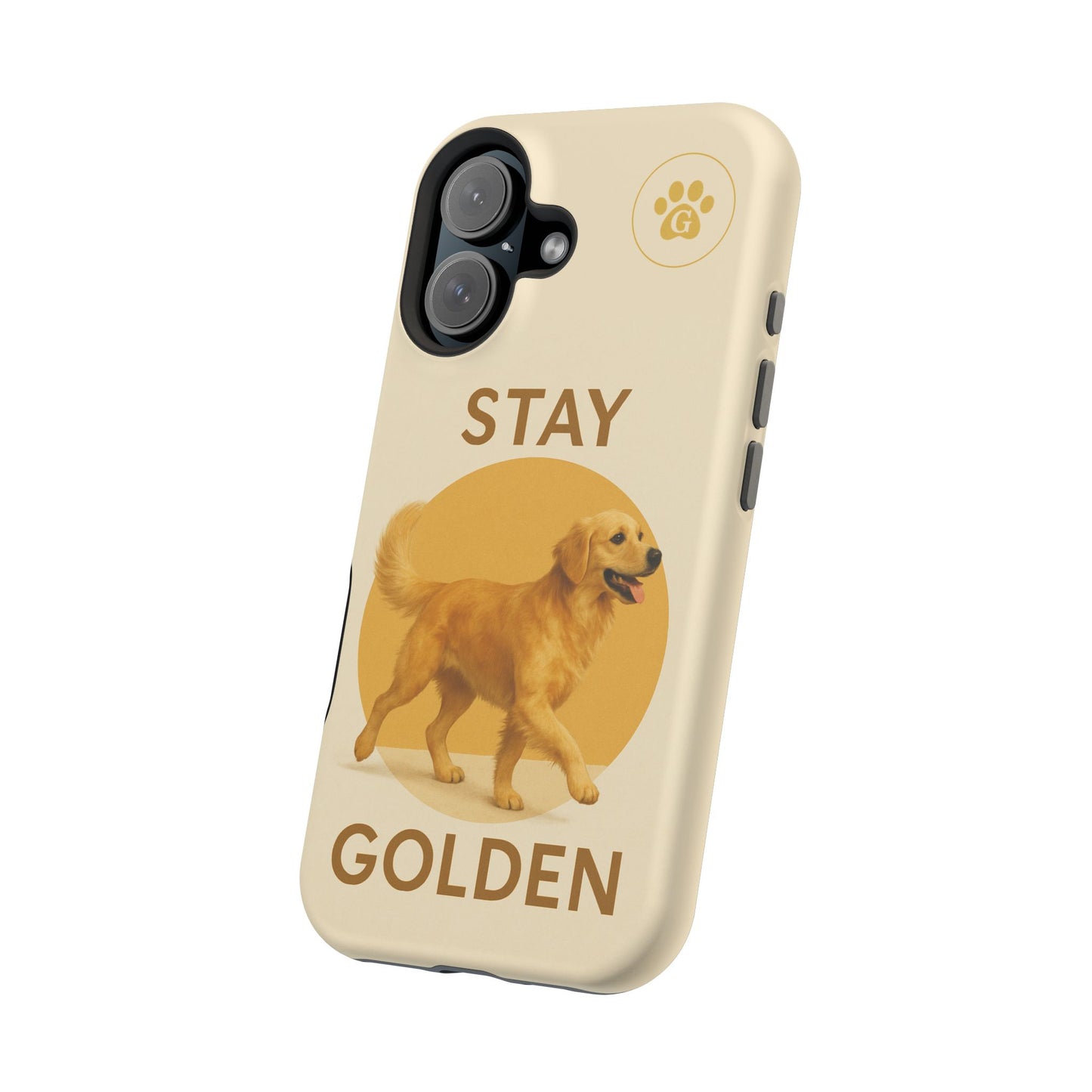 Golden Retriever Magnetic Phone Case - Stay Golden Design for Dog Lovers