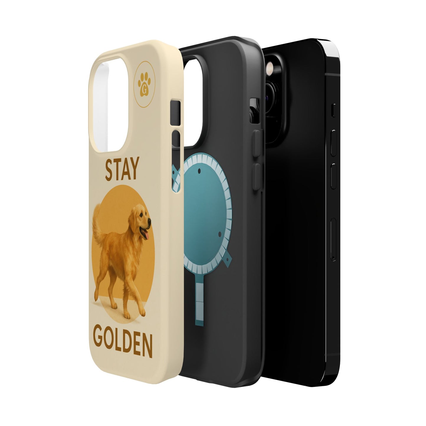Golden Retriever Magnetic Phone Case - Stay Golden Design for Dog Lovers