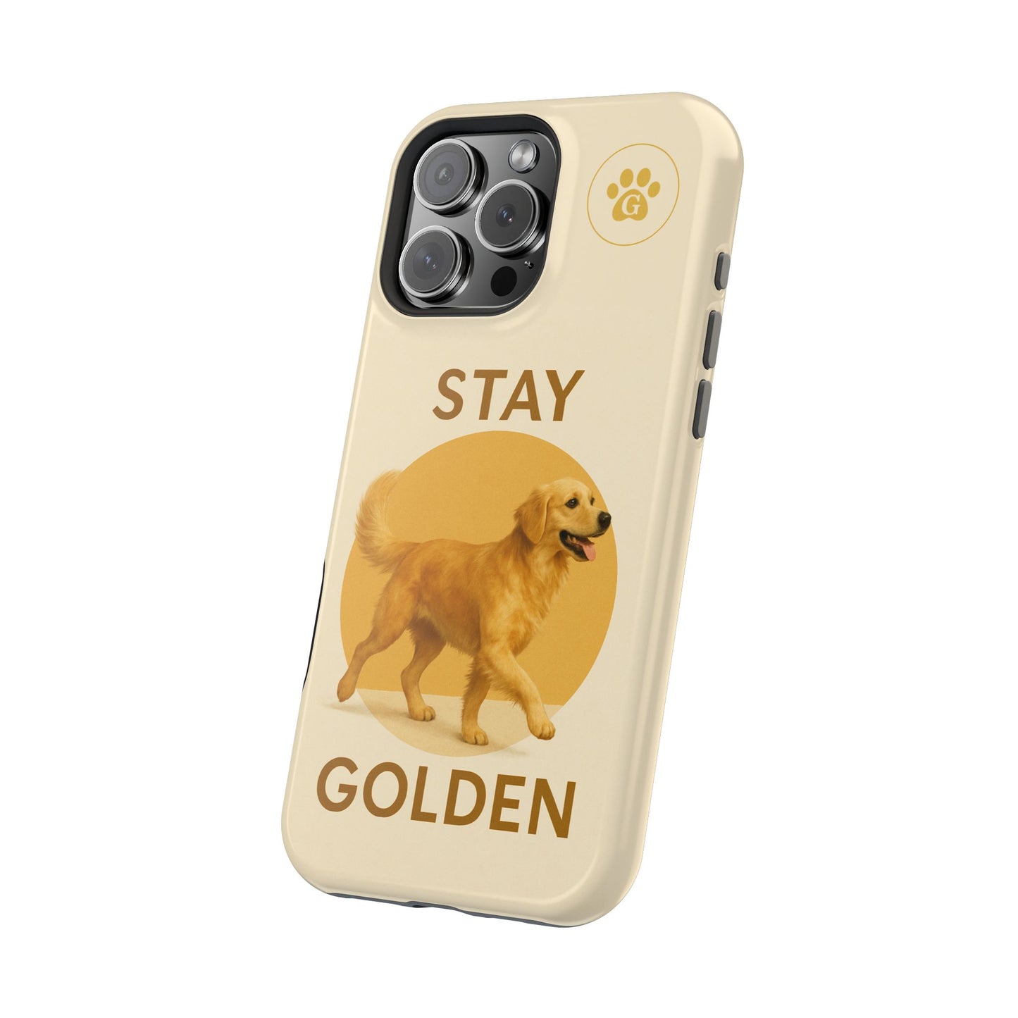 Golden Retriever Magnetic Phone Case - Stay Golden Design for Dog Lovers