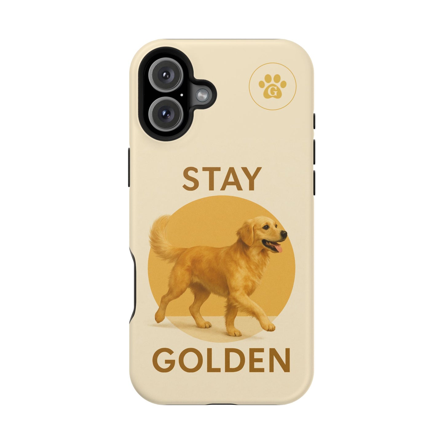 Golden Retriever Magnetic Phone Case - Stay Golden Design for Dog Lovers