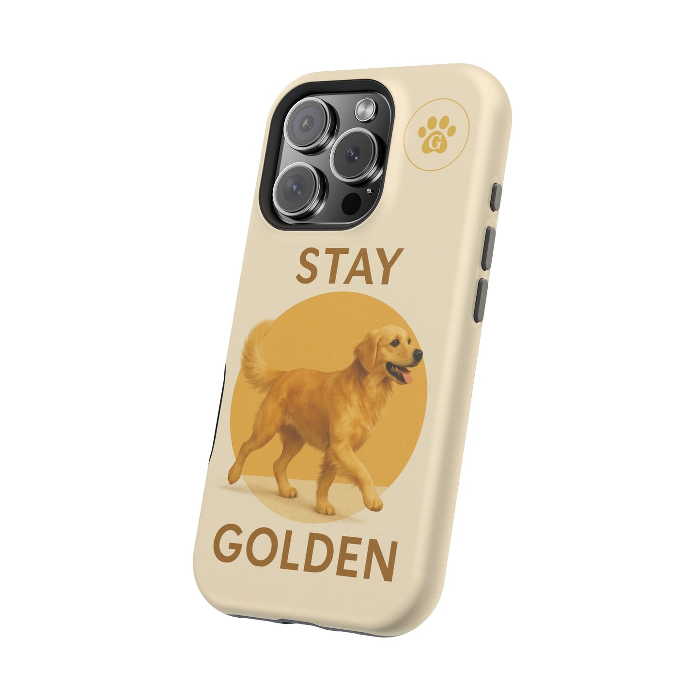 Golden Retriever Magnetic Phone Case - Stay Golden Design for Dog Lovers