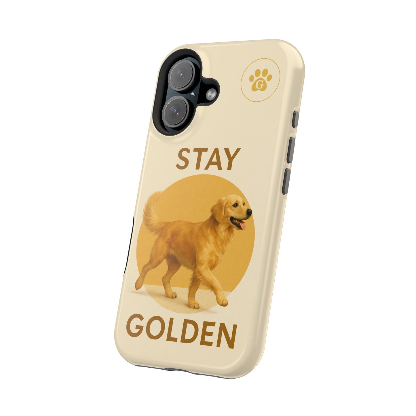Golden Retriever Magnetic Phone Case - Stay Golden Design for Dog Lovers