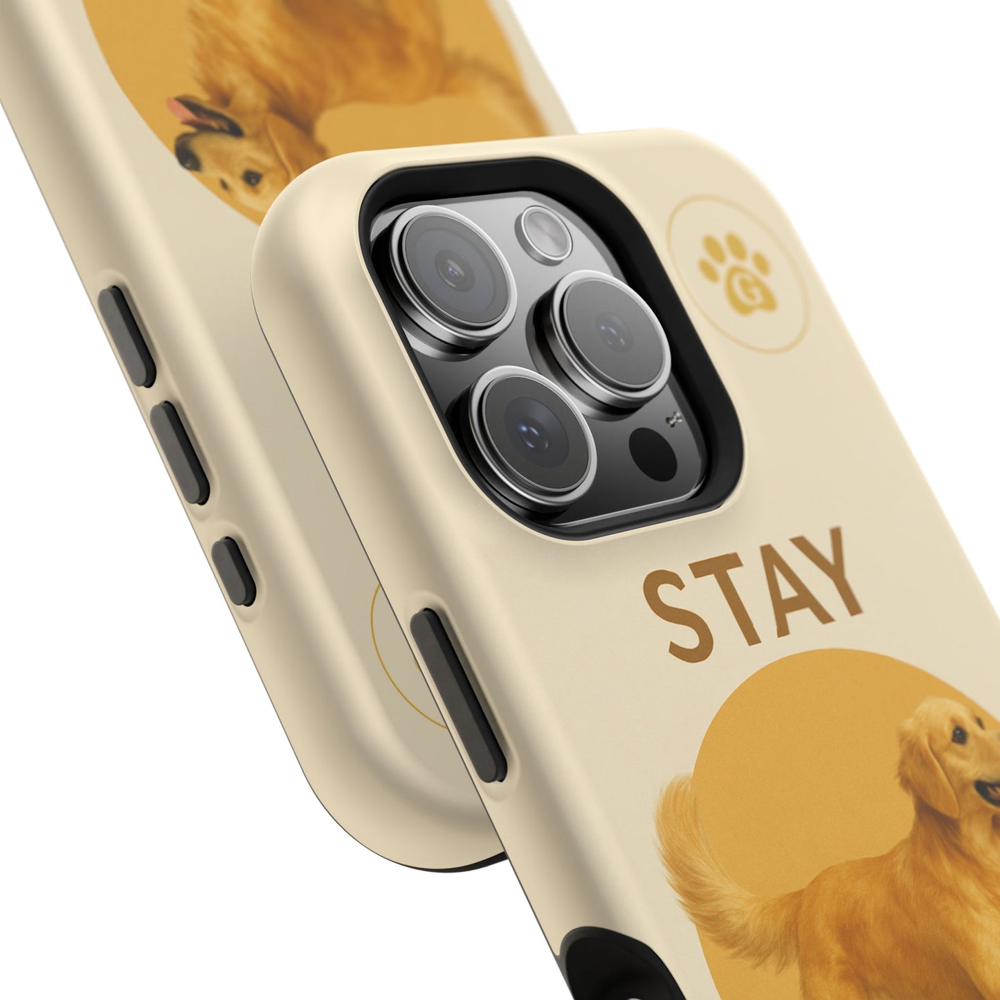 Golden Retriever Magnetic Phone Case - Stay Golden Design for Dog Lovers
