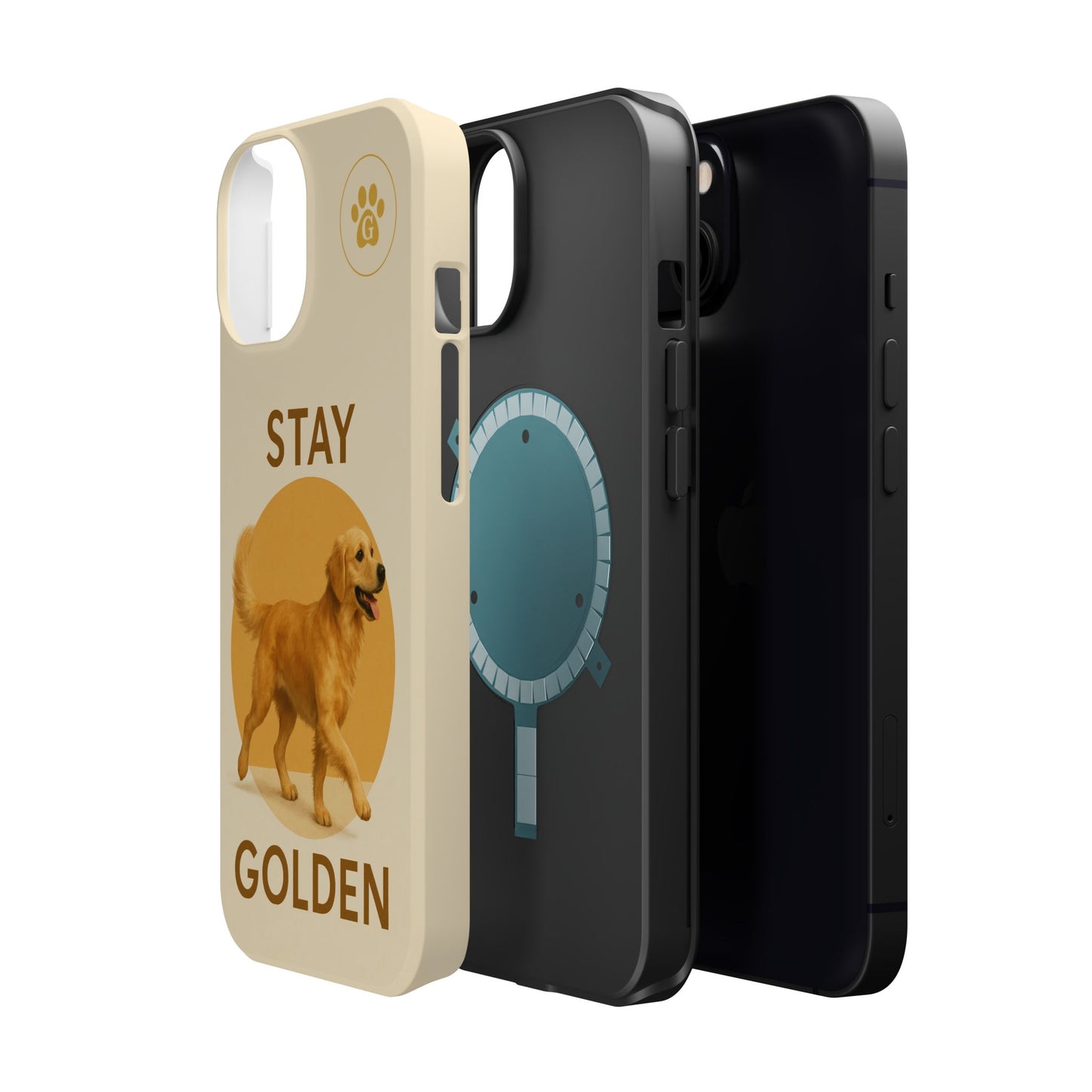 Golden Retriever Magnetic Phone Case - Stay Golden Design for Dog Lovers
