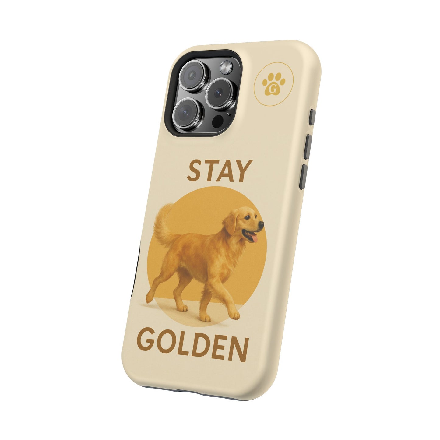 Golden Retriever Magnetic Phone Case - Stay Golden Design for Dog Lovers