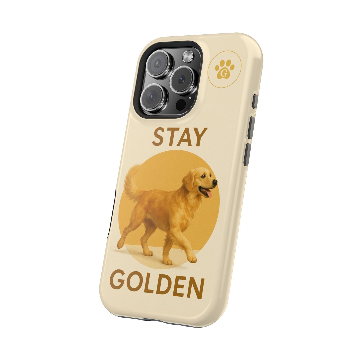Golden Retriever Magnetic Phone Case - Stay Golden Design for Dog Lovers
