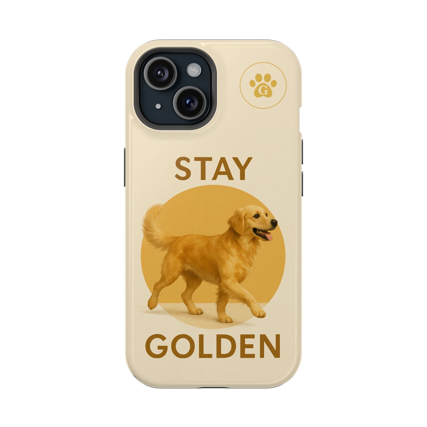 Golden Retriever Magnetic Phone Case - Stay Golden Design for Dog Lovers