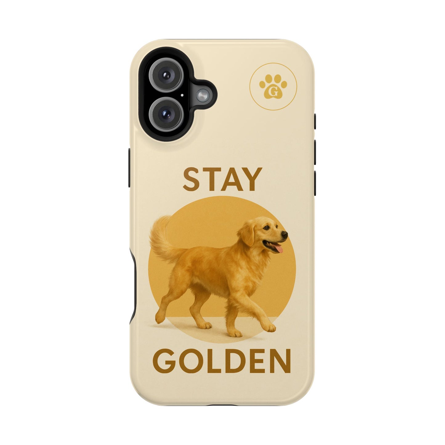 Golden Retriever Magnetic Phone Case - Stay Golden Design for Dog Lovers