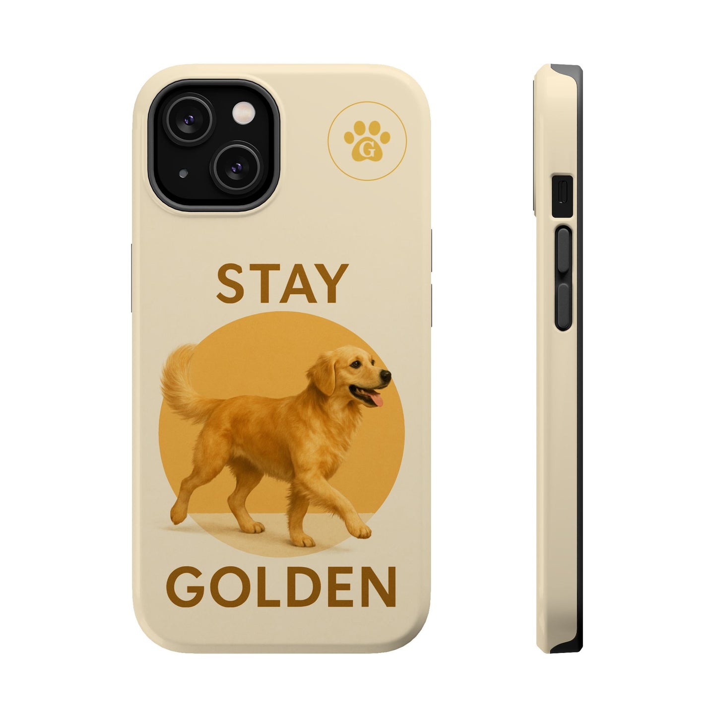 Golden Retriever Magnetic Phone Case - Stay Golden Design for Dog Lovers