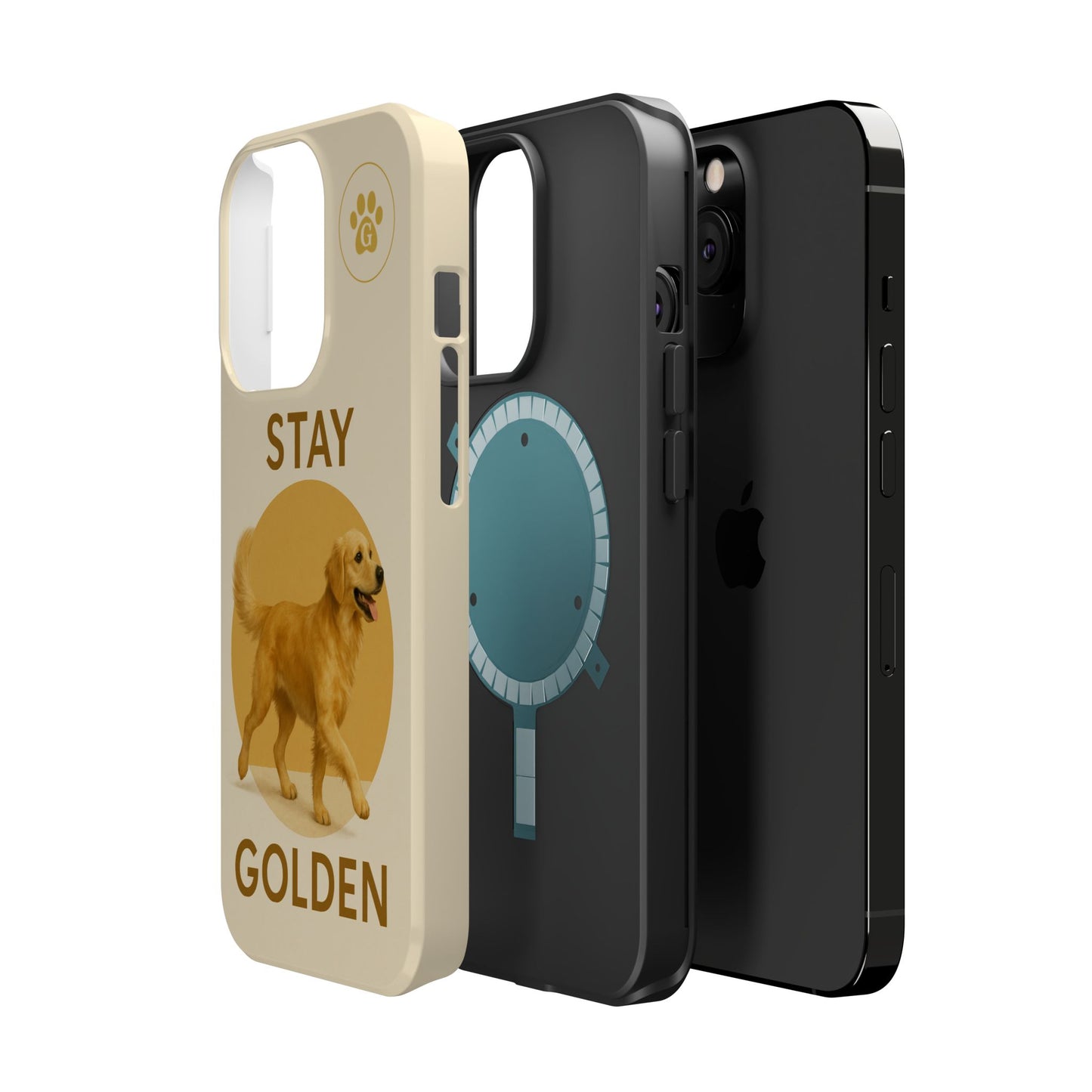 Golden Retriever Magnetic Phone Case - Stay Golden Design for Dog Lovers