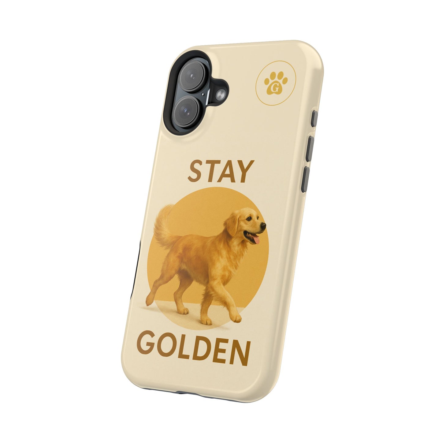 Golden Retriever Magnetic Phone Case - Stay Golden Design for Dog Lovers